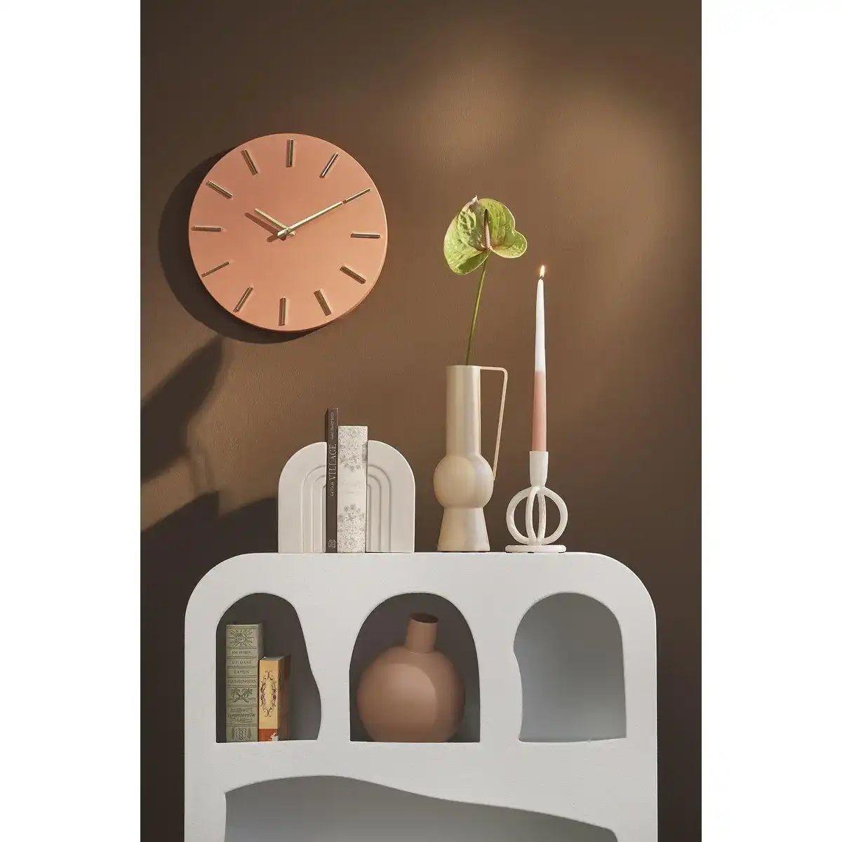 Brixen Wanduhr - Ø36 cm - Terra - HomeDesign Knaus
