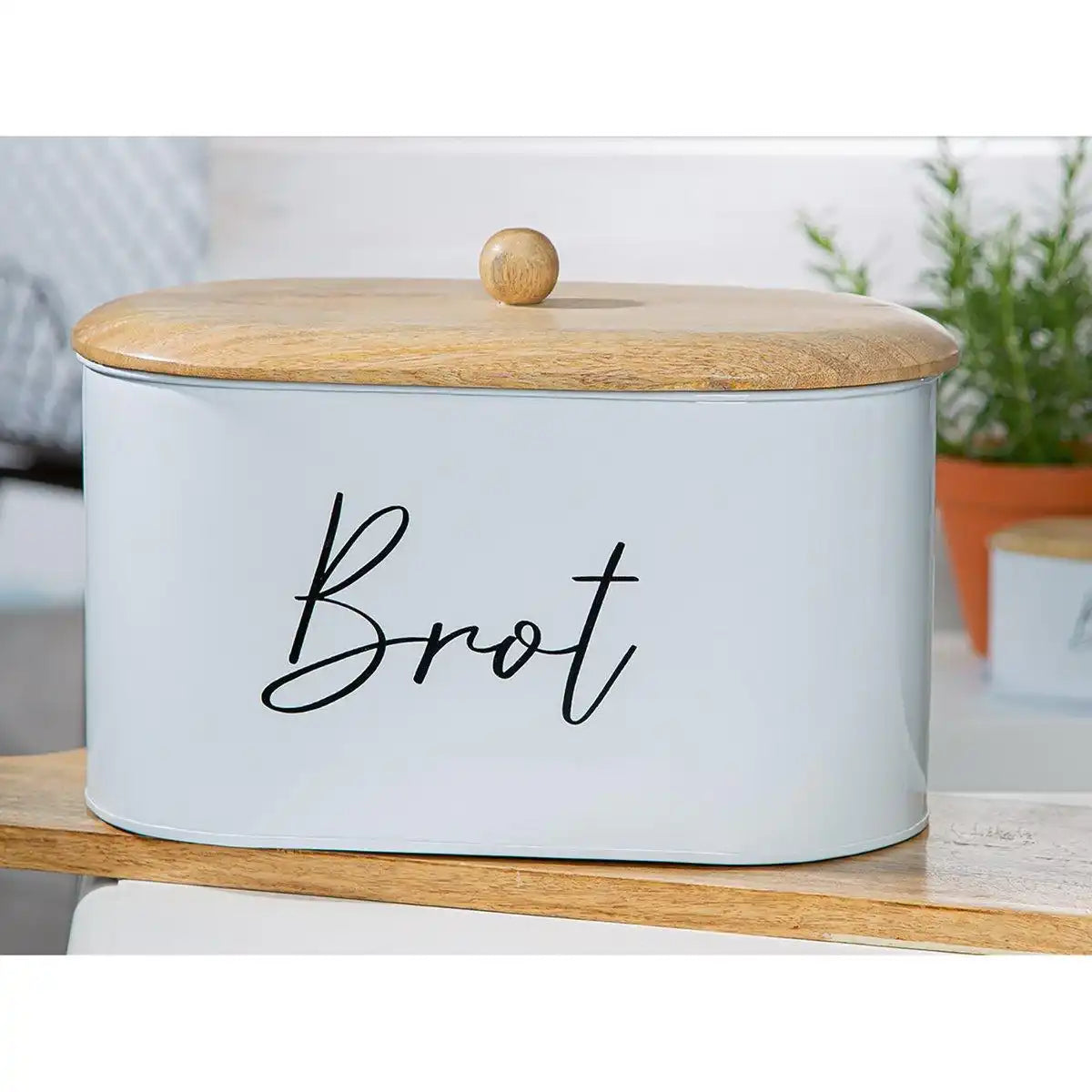 Brotkasten Vita, weiß H.23 cm - HomeDesign Knaus