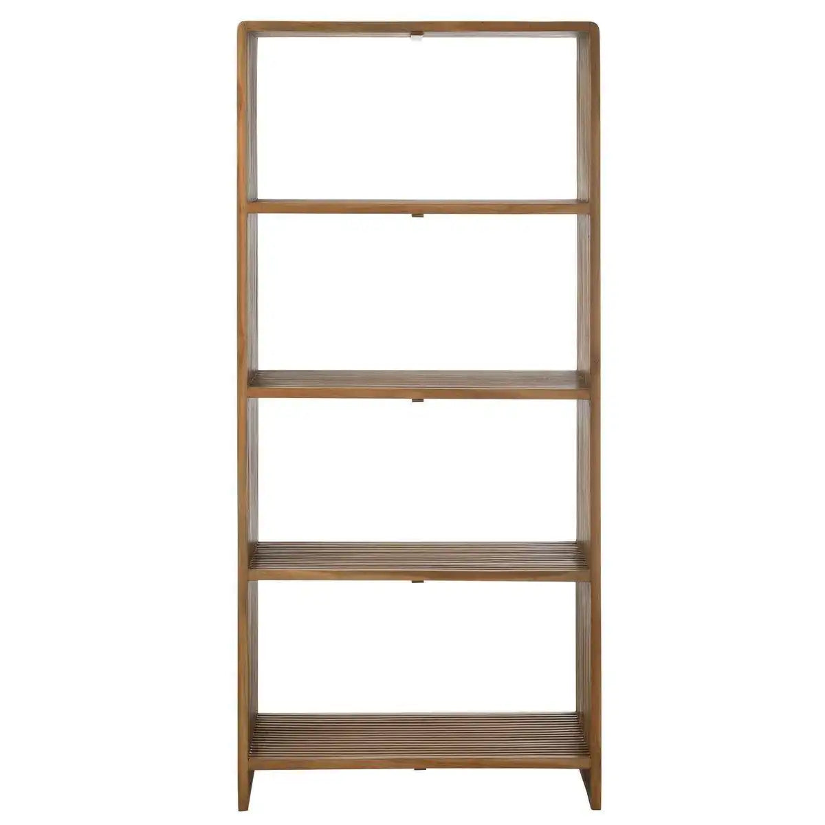 Bücherregal mit 4 Regalen recyceltes Teakholz Natur - HomeDesign Knaus