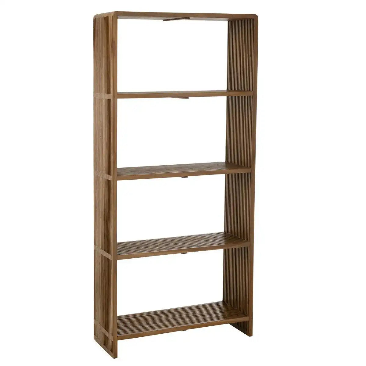Bücherregal mit 4 Regalen recyceltes Teakholz Natur - HomeDesign Knaus