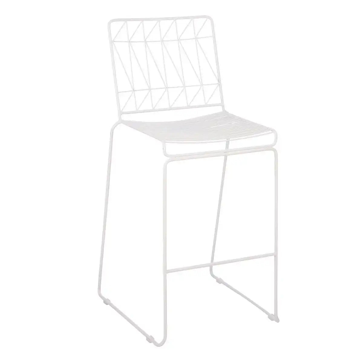 Bueno Outdoor-Barhocker – L53 x B55 x H108 cm – Weiß - HomeDesign Knaus