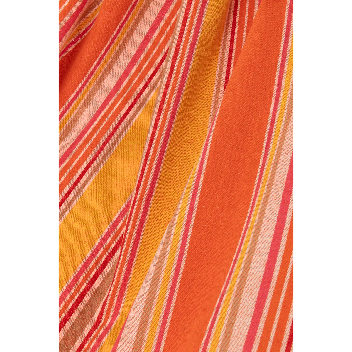 J-Line Hängematte Streifen Baumwolle/Polyester Orange+Mix