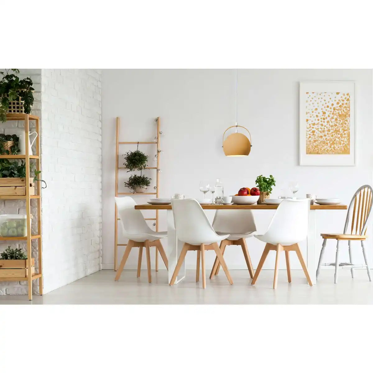 Pendelleuchte "COLORADO" orange Ø ca. 25 cm, Metall, E27-Fassung, Beleuchtung für Wohnzimmer, Esszimmer, Kinderzimmer