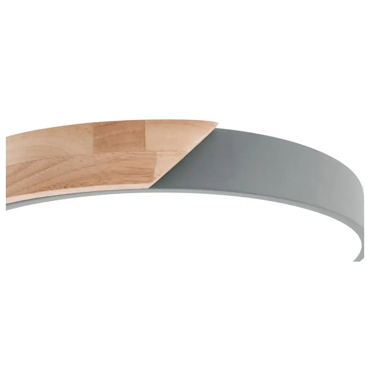 LED Deckenleuchte "BORNEO", Ø 31 cm aus Metall und Kunststoff in Grau, integrierte LEDs, Beleuchtung für Wohnräume, Diele und Büro