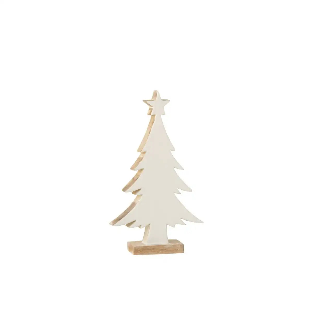 J-Line Weihnachtsbaum – Holz – Weiß – groß