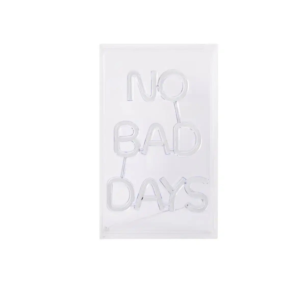 LED Schriftleuchte "NO BAD DAYS" Deko für Innen 30 x 18 cm, in blau und magenta-rot
