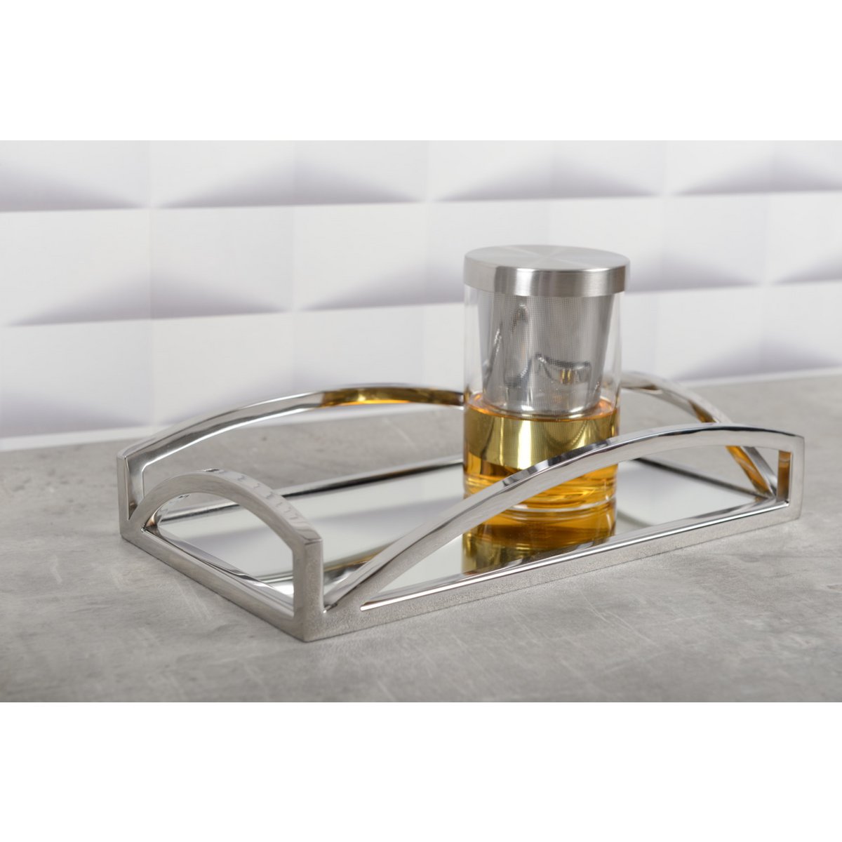 BECHER 400ML MIT DECKEL UND EDELSTAHLFILTER