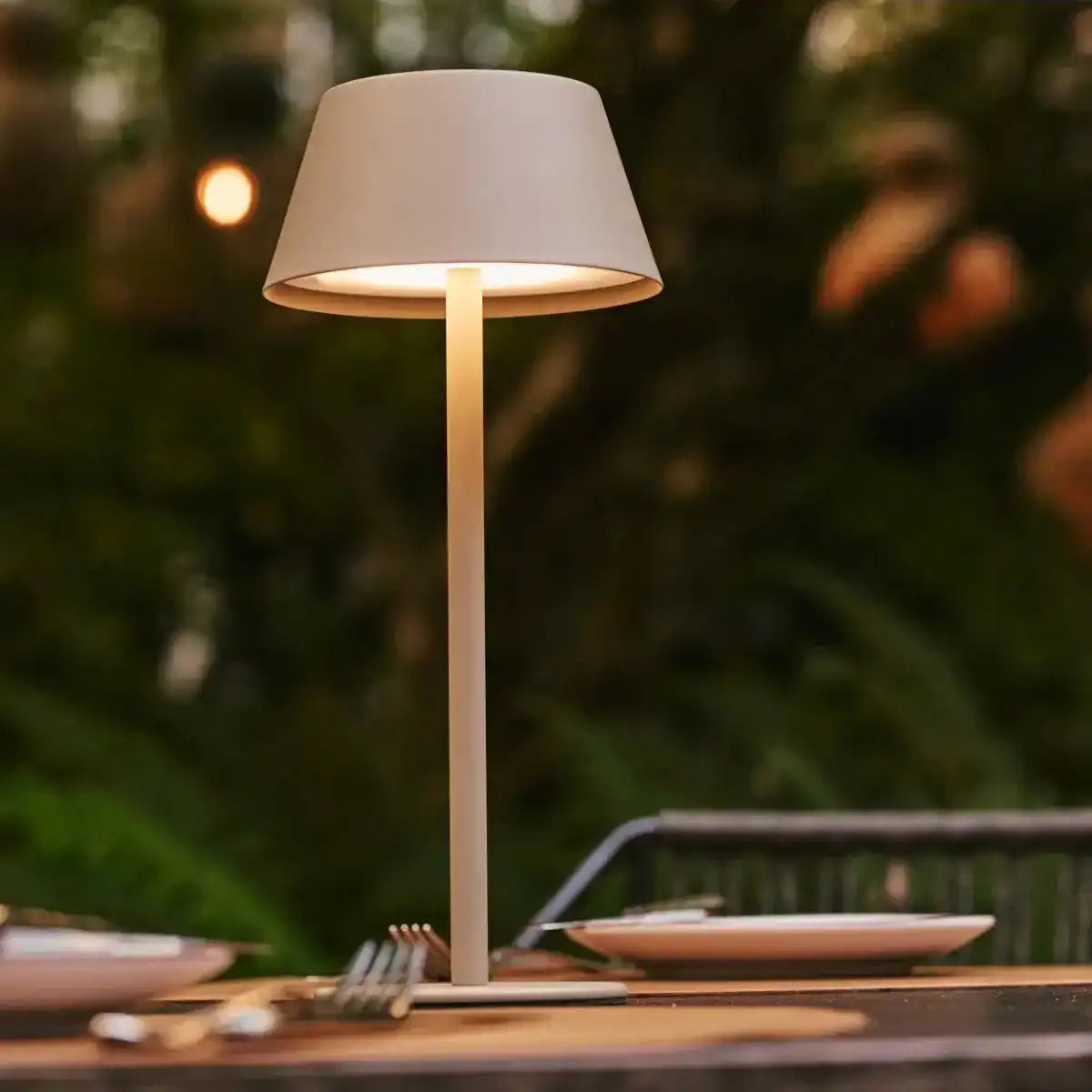 Milou Koala Brown - Tischlampe ohne Kabel l moderne, Design- und 3 Lichtmodi