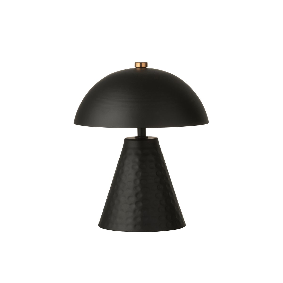 J-Line Tischlampe Pilz Eisen schwarz