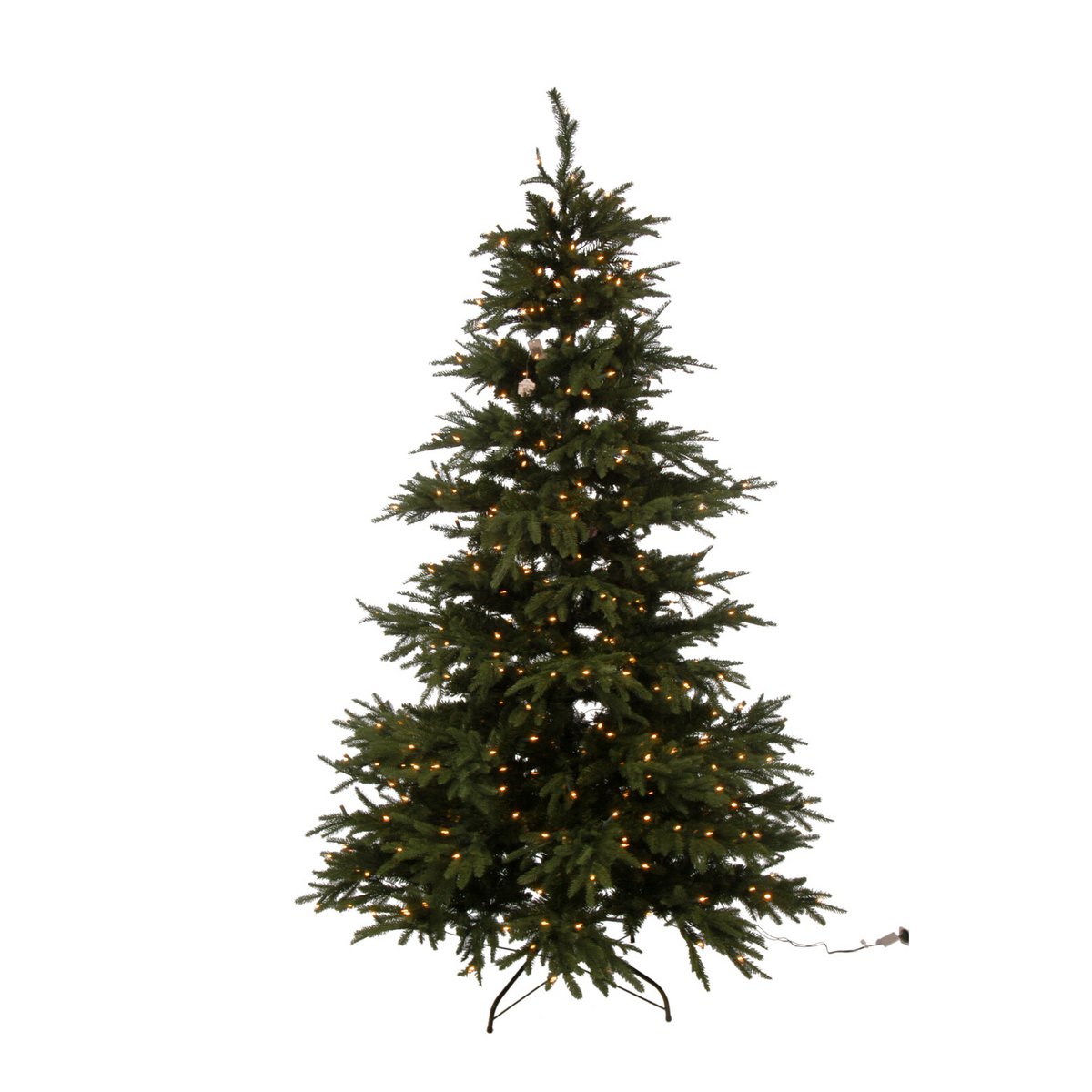 J-Line Weihnachtsbaum – Kunststoff – grün – LED-Lichter