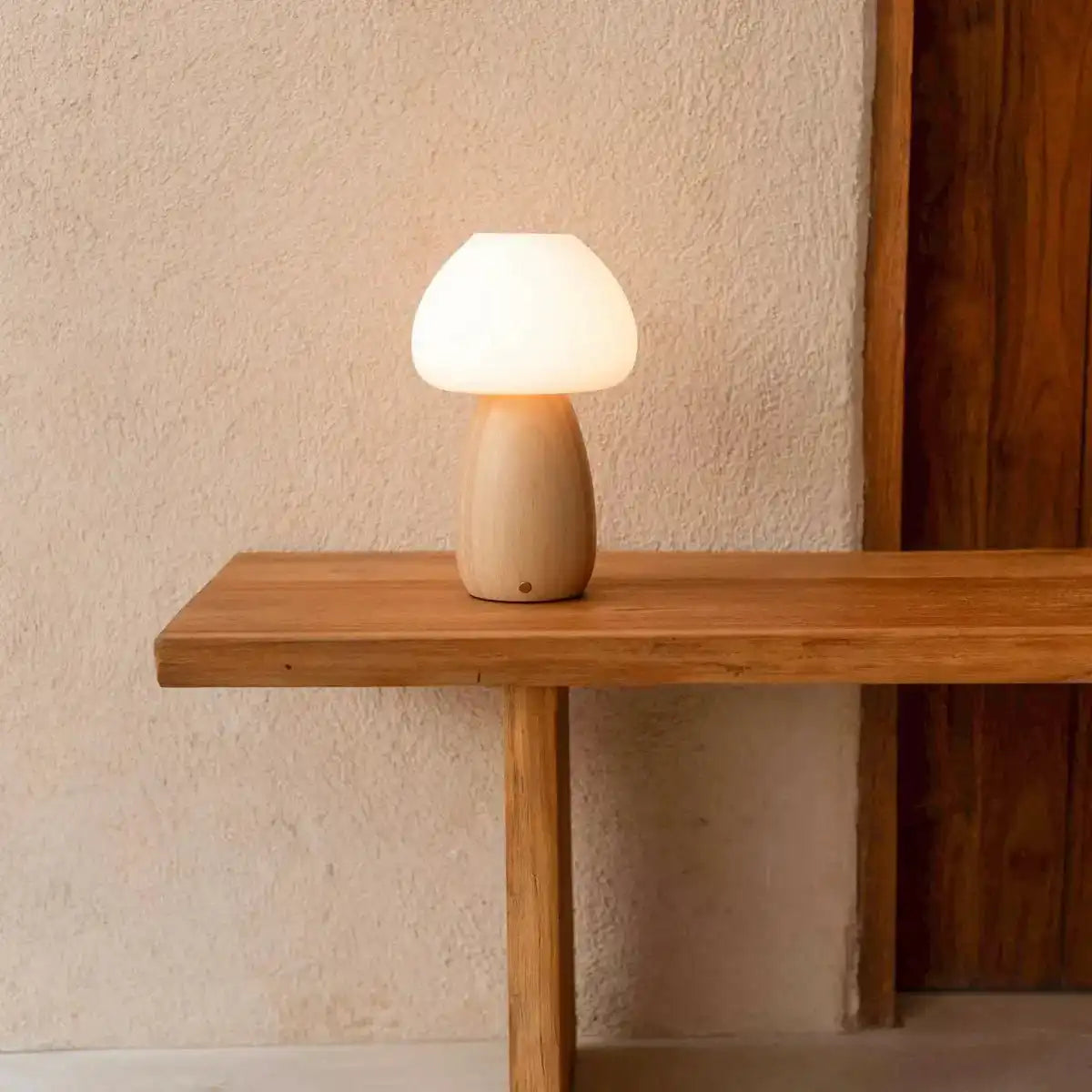 Bärenhellbraun stilvolle wiederaufladbare Lampe-schnurlos, dimmbar, umweltfreundliches Design