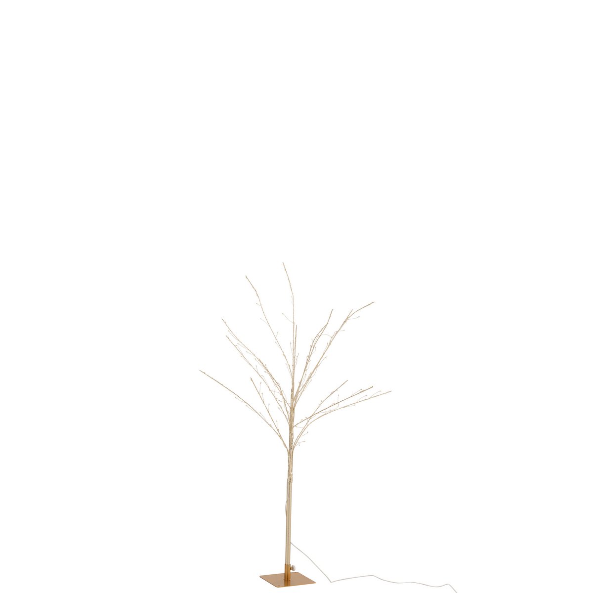 J-Line Bare Tree+Led Metall Gold Medium