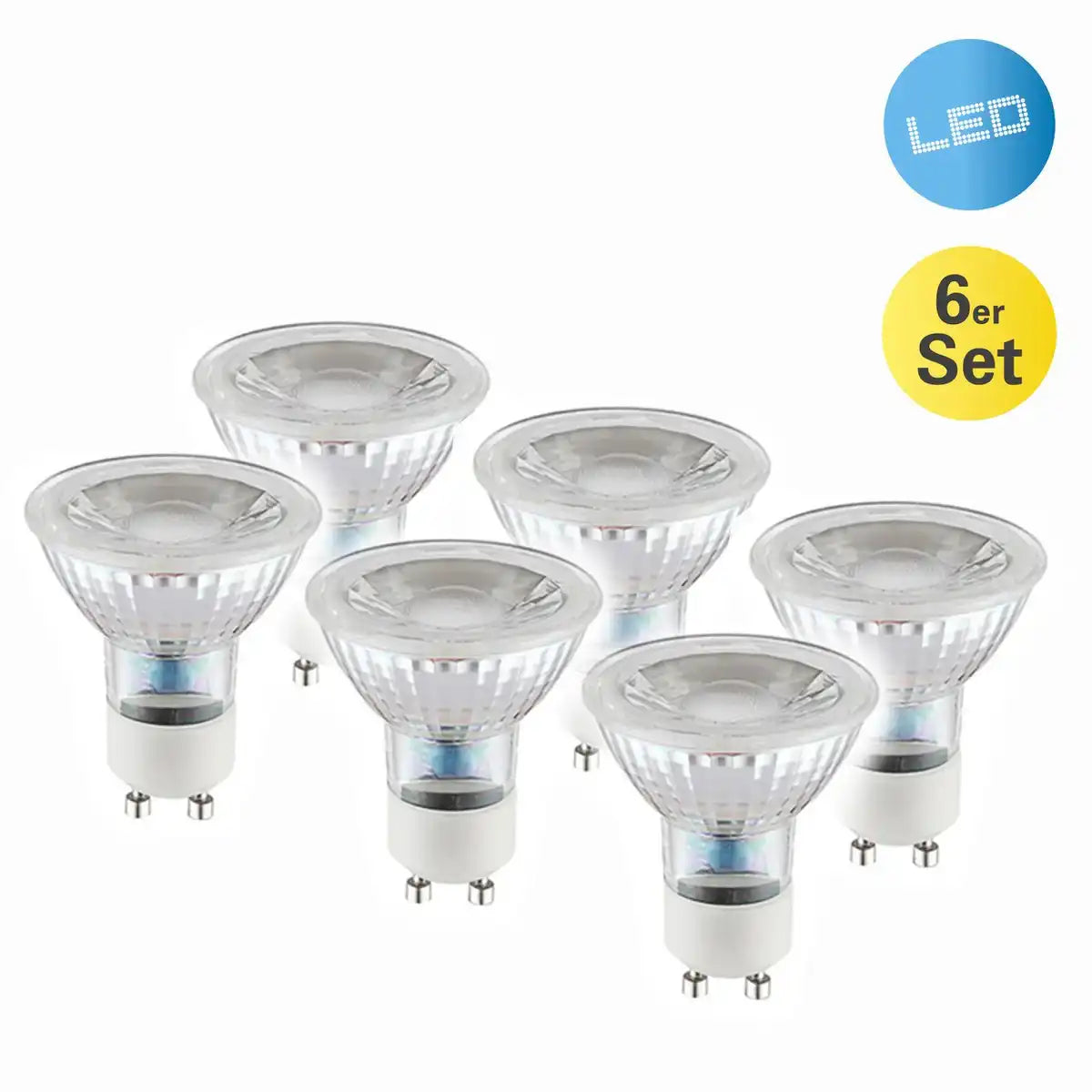 6er-Set LED-Leuchtmittel GU10/5W "Marla"