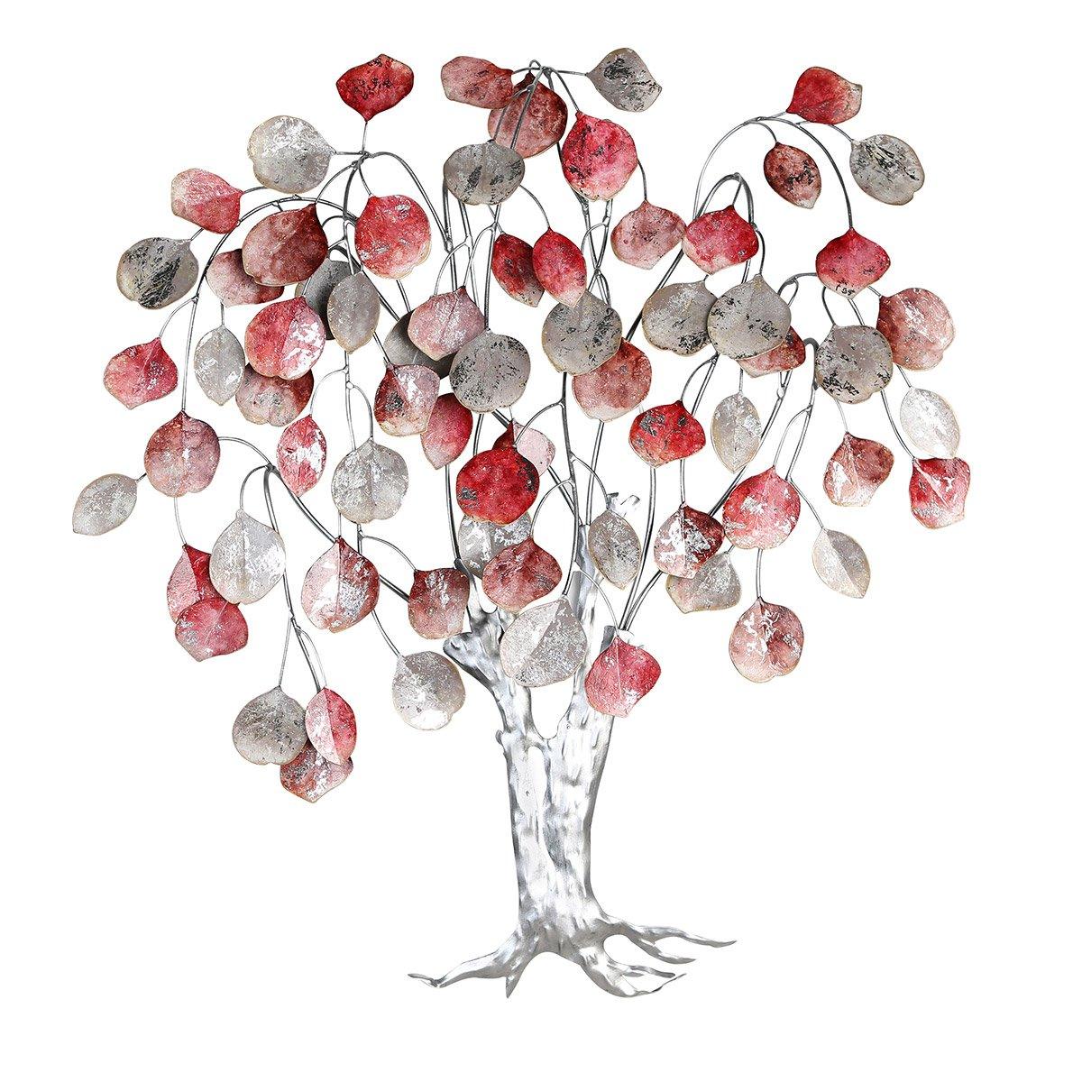 Wanddeko"Love Tree"rottöne/silb. H.80cm