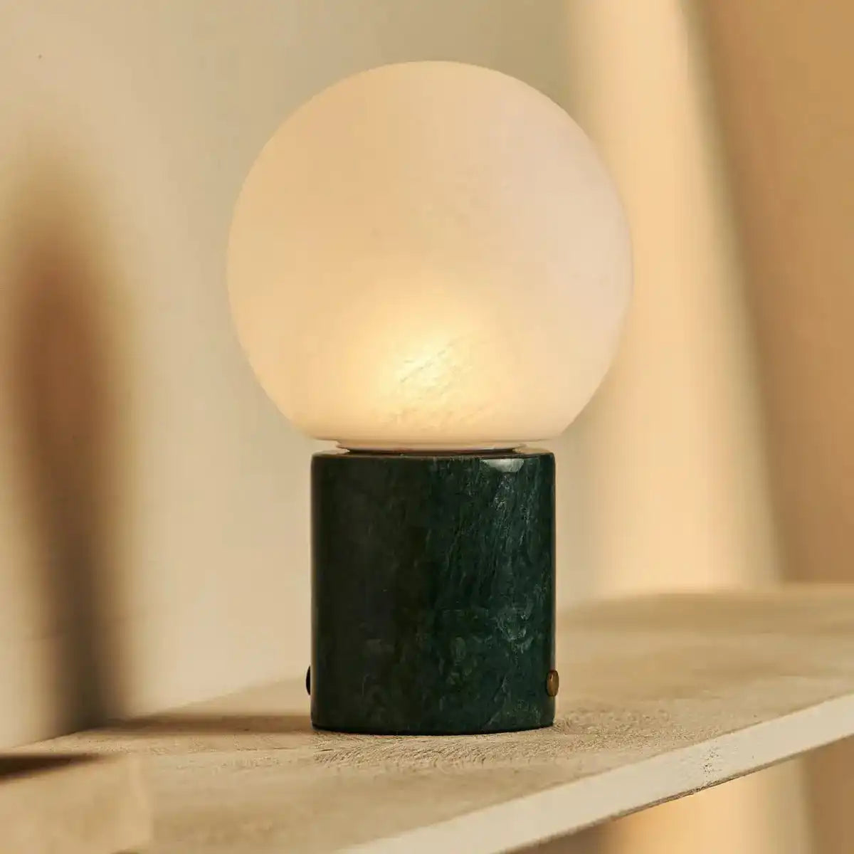 METSU Green / Verde Alpi - Klassische Marmorlampe mit 3 hellen Farben und Dimmfunktion