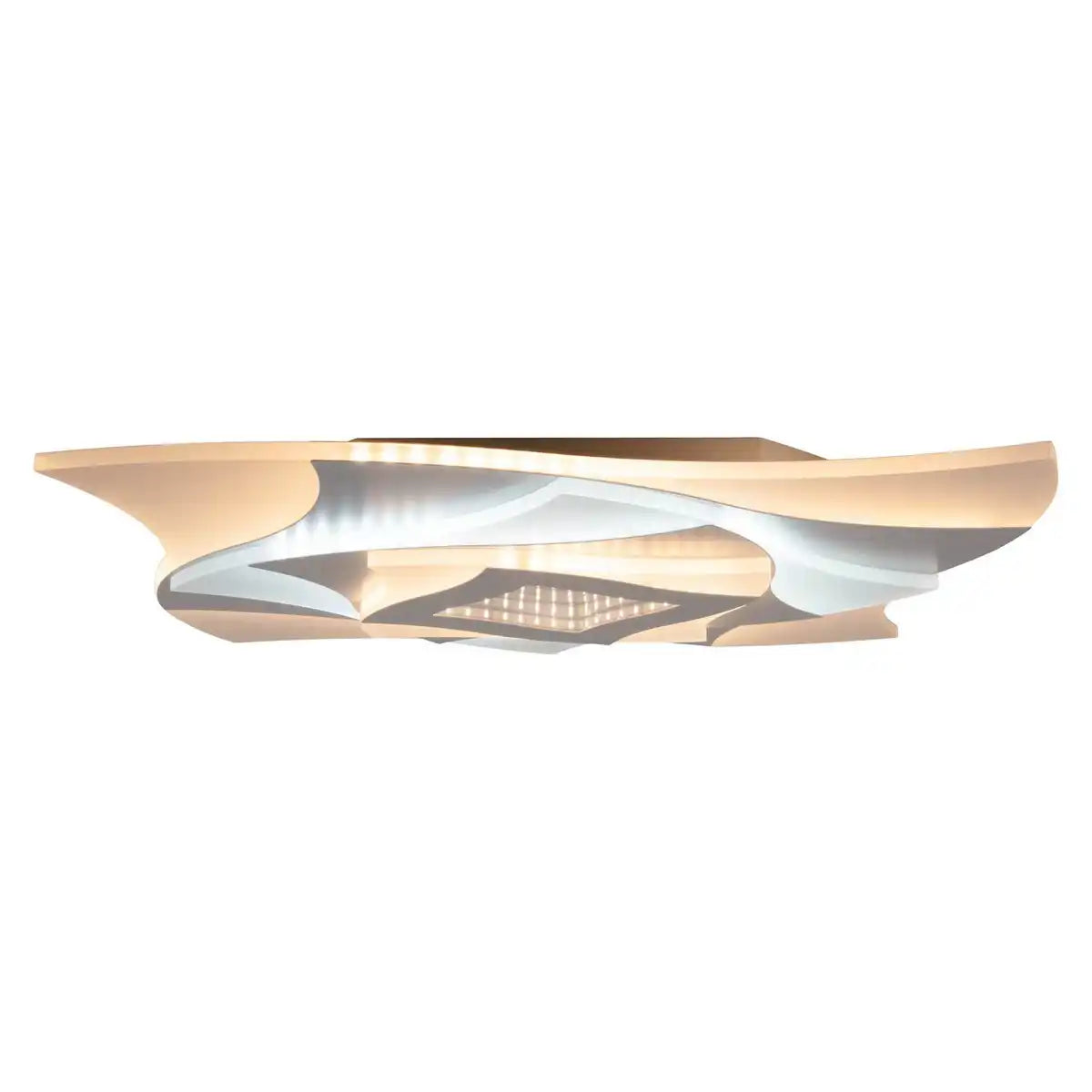 LED Deckenleuchte 3D-Effekt "LIORA" Ø 48 cm, mit vielen Funktionen, Fernbedienung inklusive