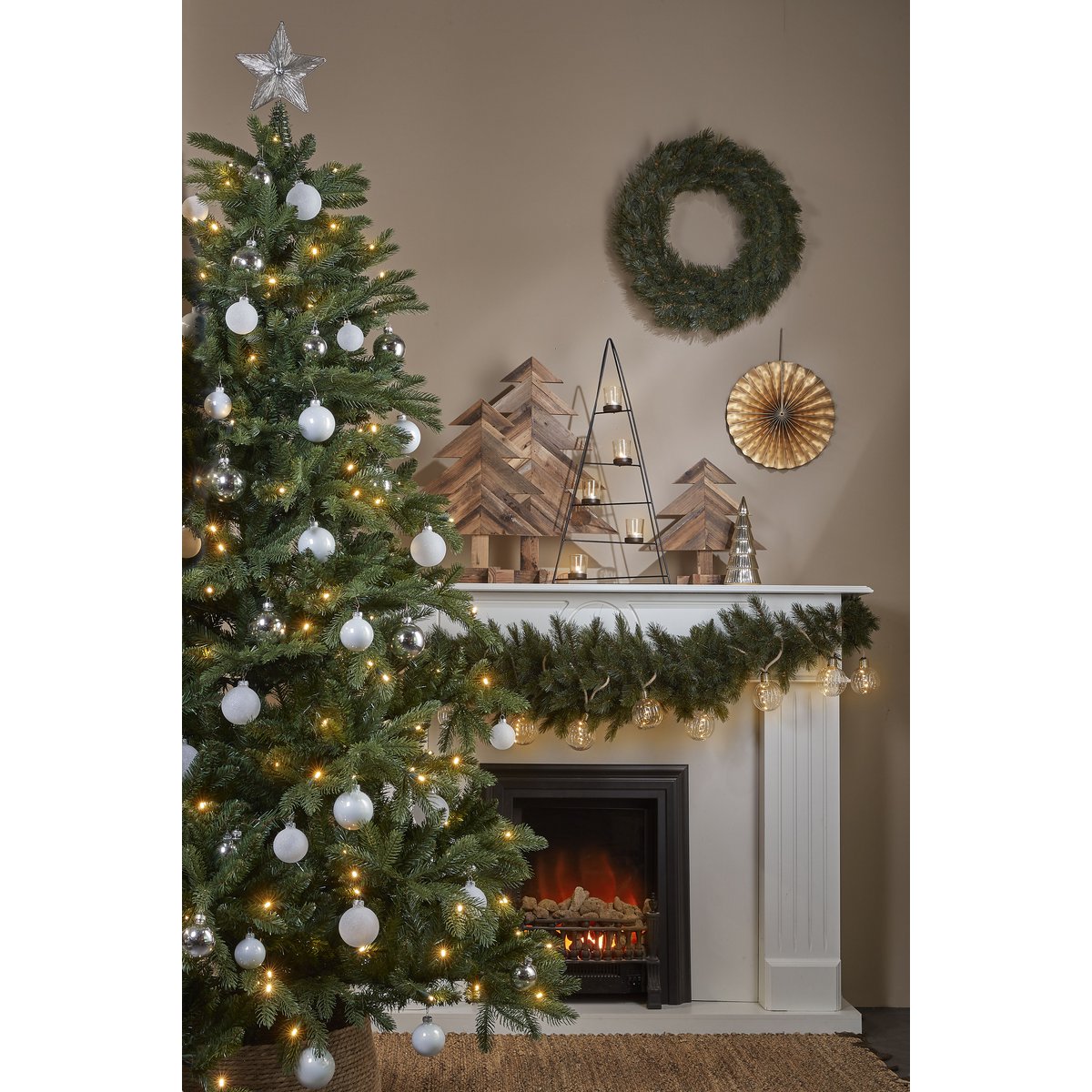 Wald Frosted Guirande Swag - L180 cm - Groen