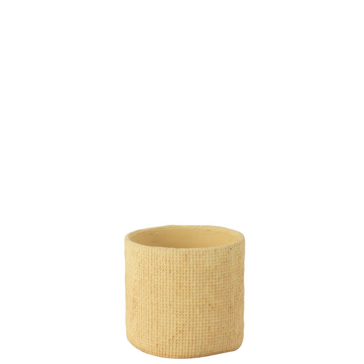 J-Line Bloempot Sunny Cement Beige Small - Ø 16,50 cm