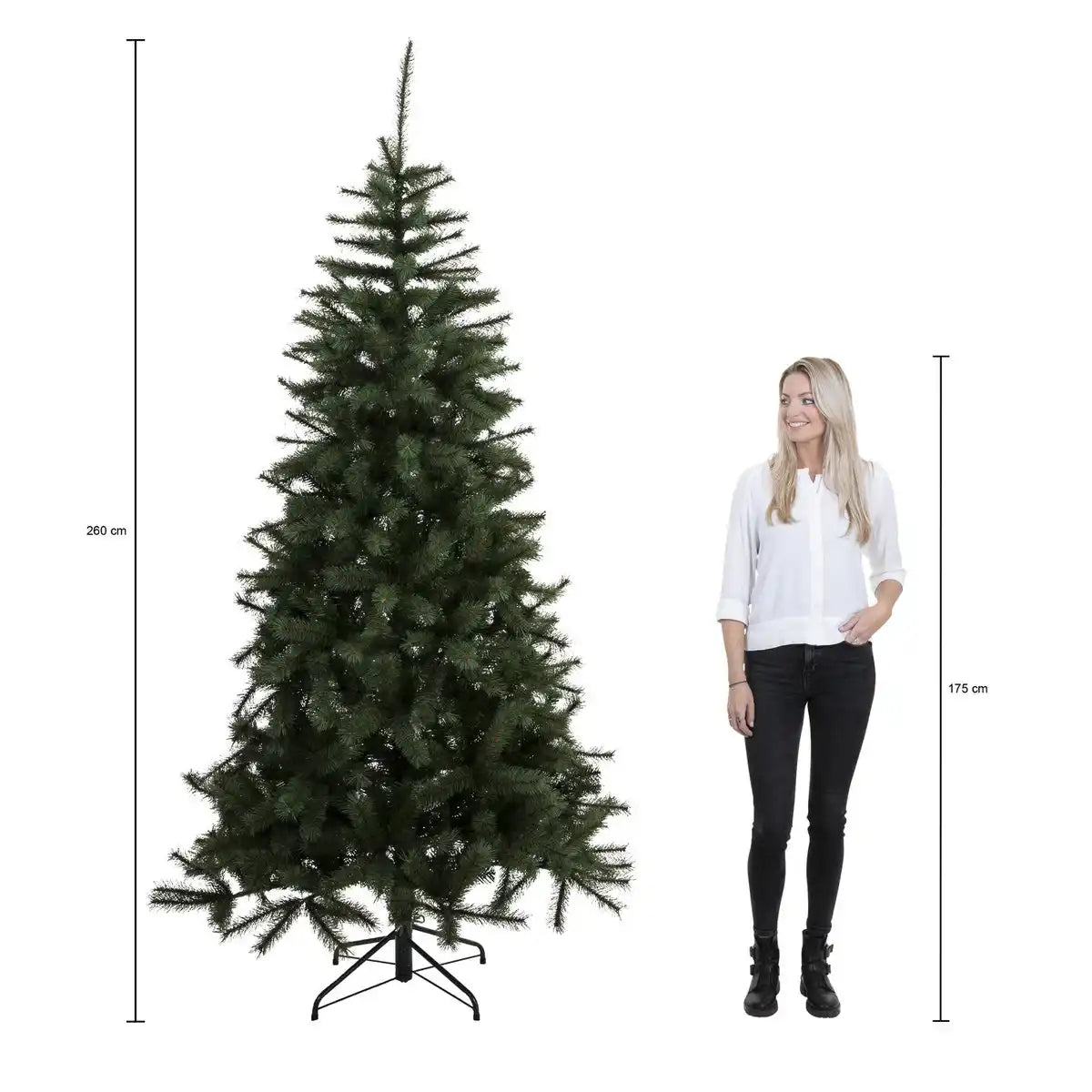 Pemium Künstlicher Weihnachtsbaum – H260 x Ø152 cm – Grün