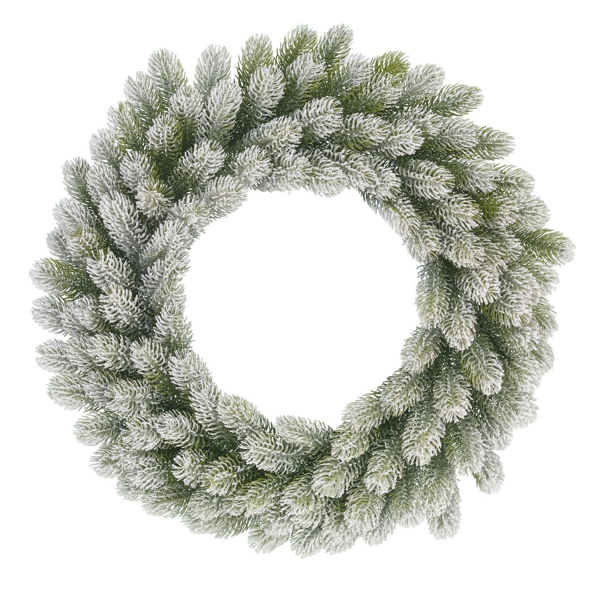 Nigata Weihnachtskranz – Ø60 cm – Grün gefrostet