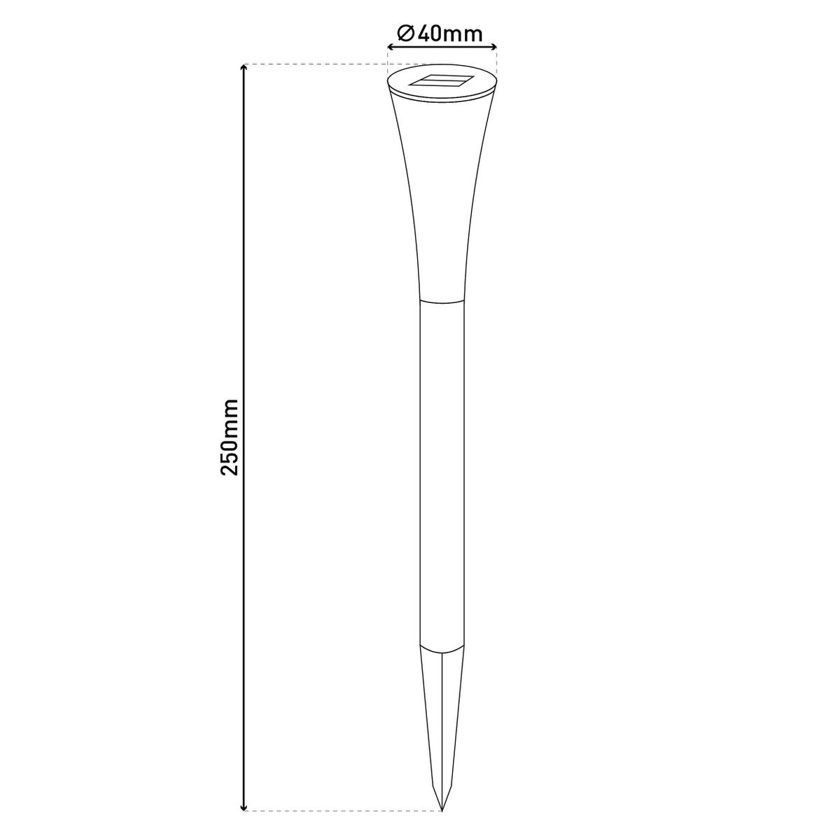 10er Set LED Solar-erdspiß "Multi"