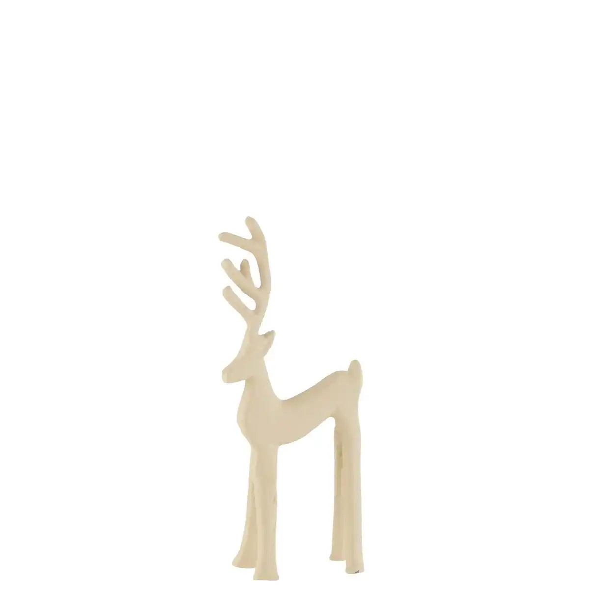 J -line Figur Rendier Goa - Aluminium - Beige - klein