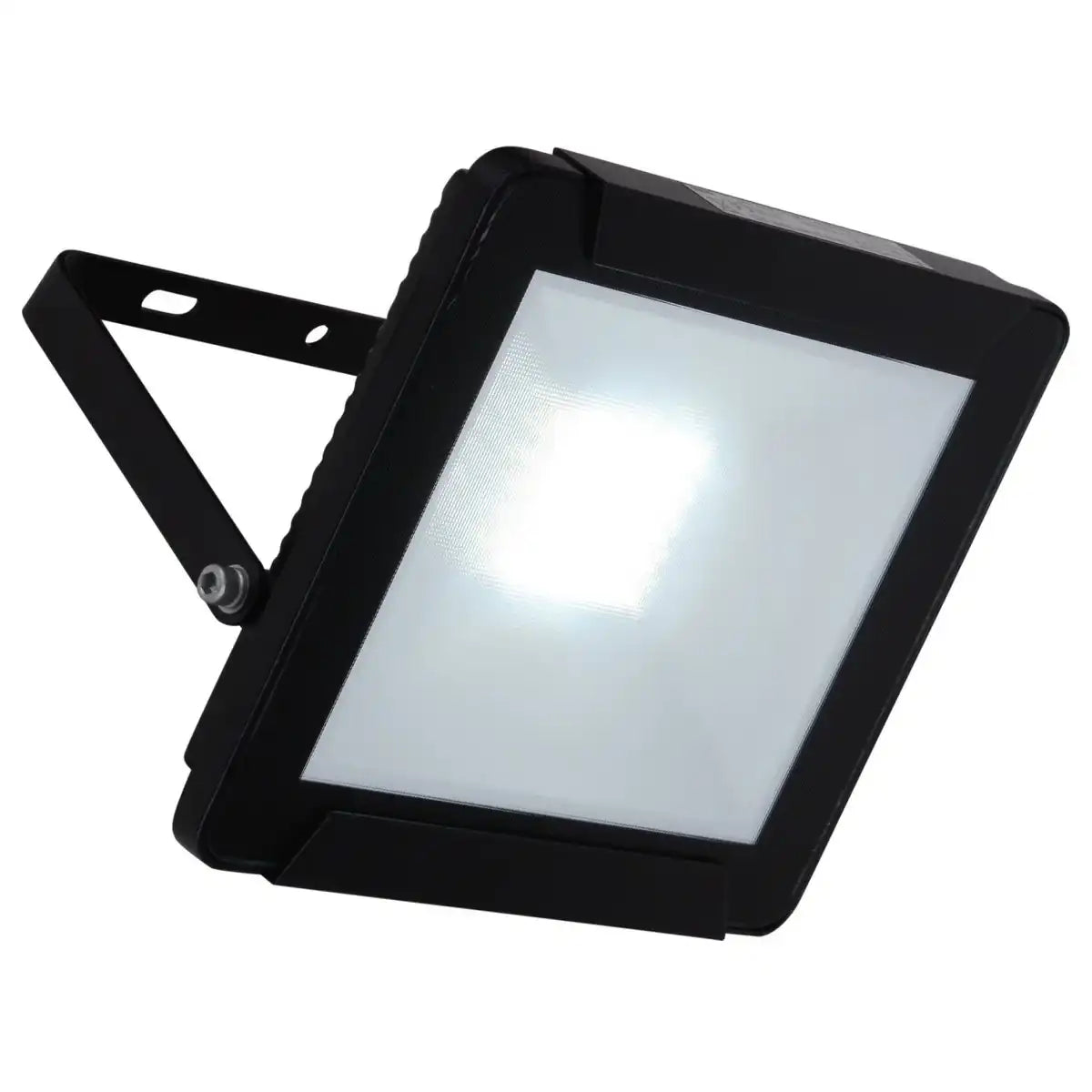 LED-Außenleuchte "Strahler" 30W , aus Metall und Glas in Schwarz, mit integrierter LED