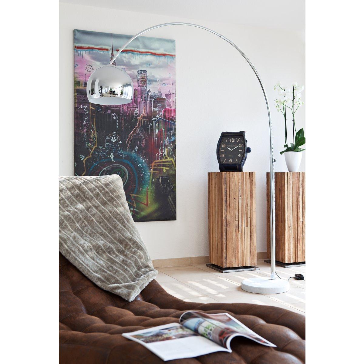 Bogenlampe 208 cm chrom