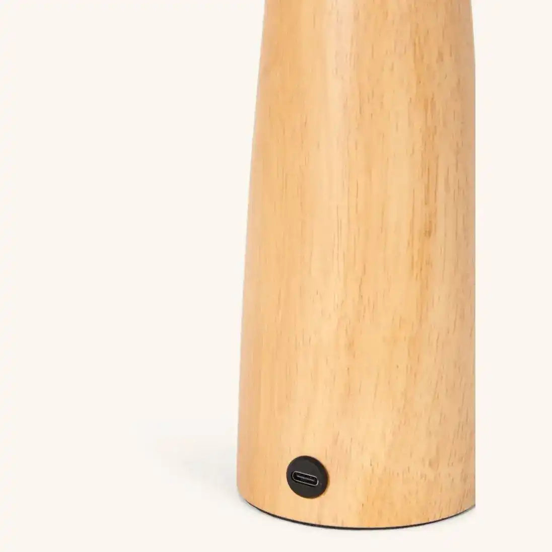 Lennart Tischlampe aus Holz – wiederaufladbare, dimmbare und kabellose Beleuchtung
