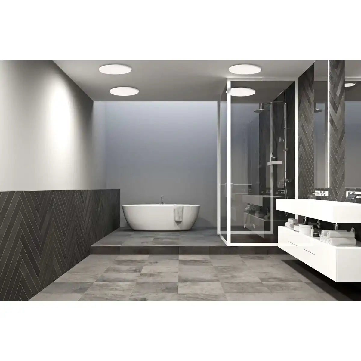 LED Einbauleuchte "SULA" IP66 d: 15,5cm dimmbar
