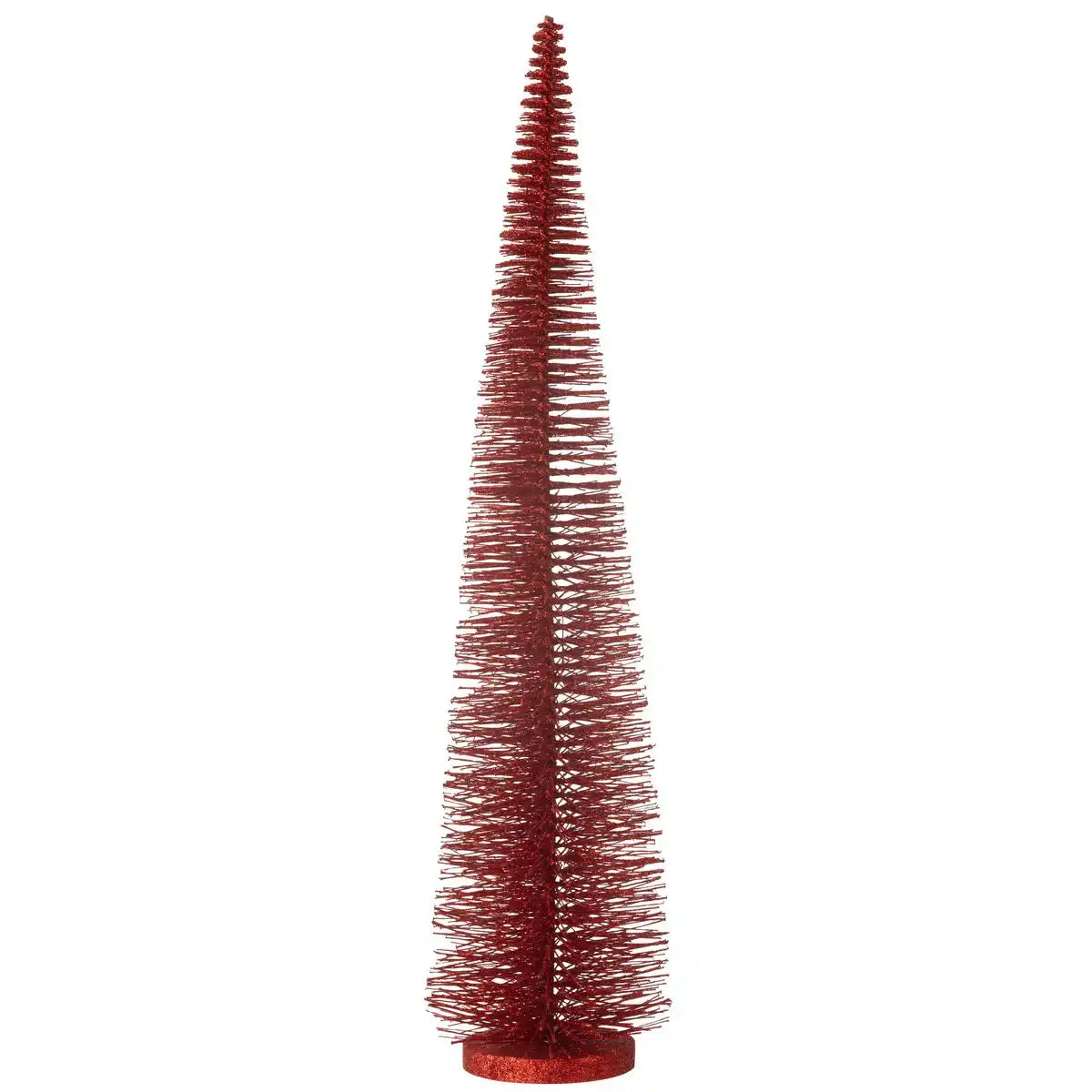 J -Line Dekoration Weihnachtsbaum Glitzer - Kunststoff - Rot - groß