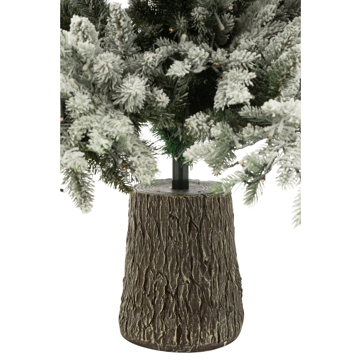 J-Line Weihnachtsbaum+Schnee 3000LED-Lichter Kunststoff weiß
