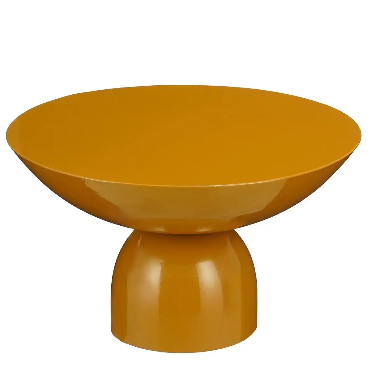 Celise Side Table - H28 x Ø47 cm - Metall - Braun - HomeDesign Knaus