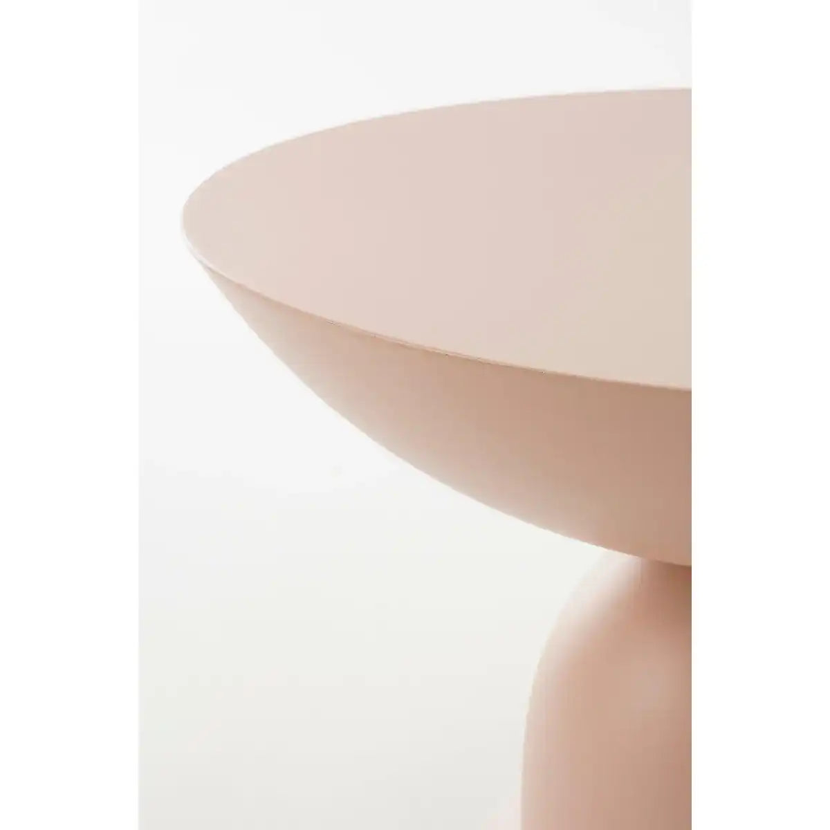 Celise Side Table - H28 x Ø47 cm - Metall - hellrosa - HomeDesign Knaus