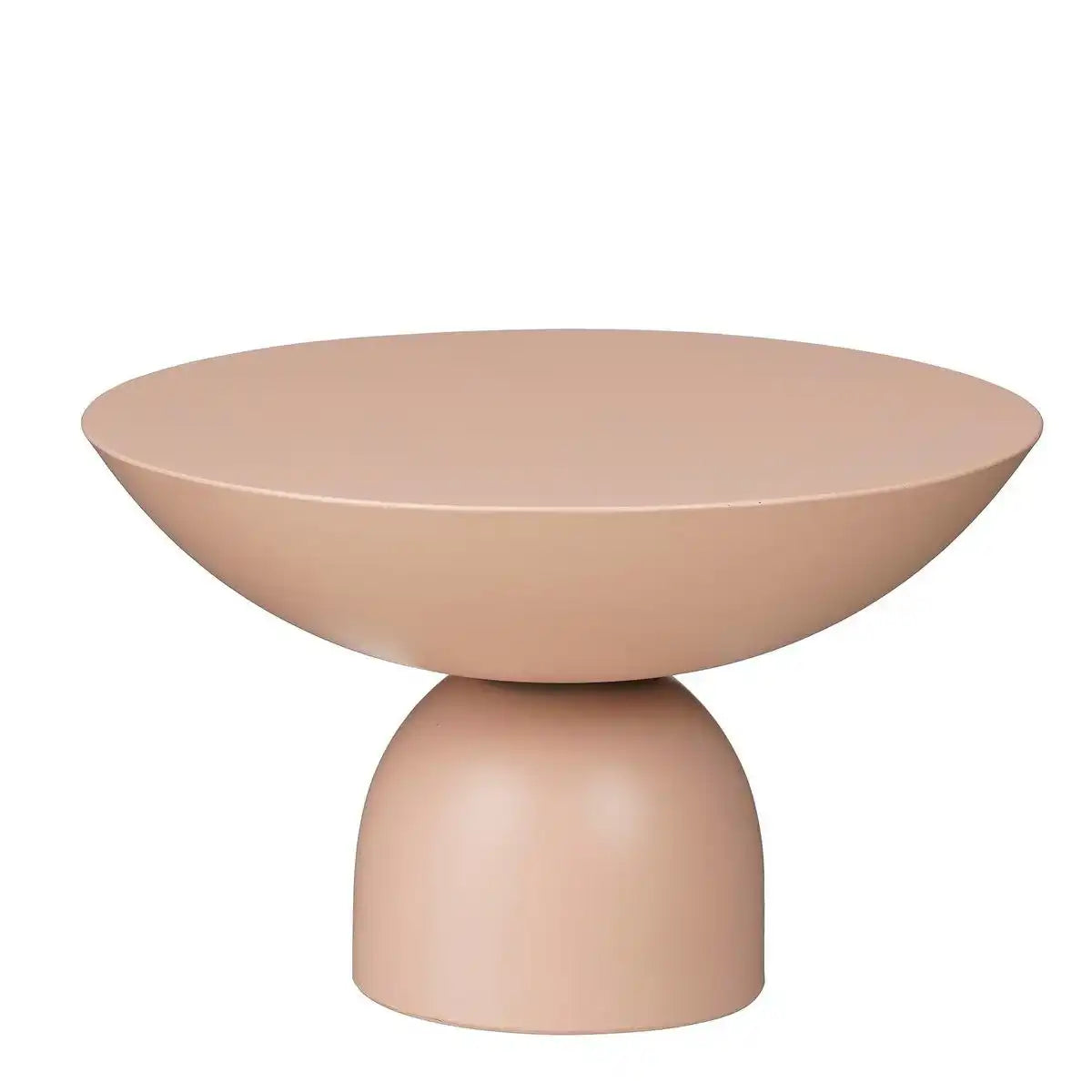 Celise Side Table - H28 x Ø47 cm - Metall - hellrosa - HomeDesign Knaus