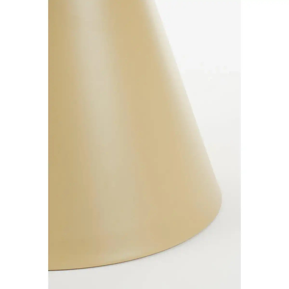 Celise Side Table - H44 x Ø59 cm - Metall - Beige - HomeDesign Knaus
