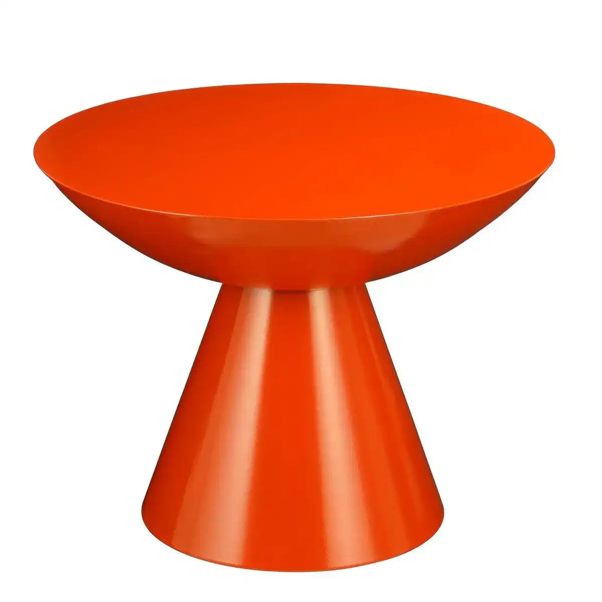 Celise Side Table - H44 x Ø59 cm - Metall - Orange - HomeDesign Knaus
