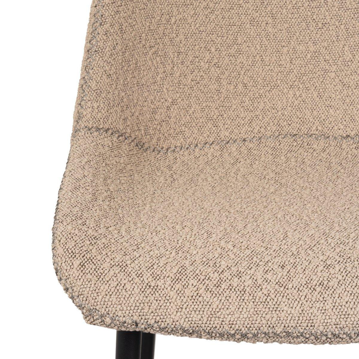 Cezar Barhocker Beige Bouclé - HomeDesign Knaus