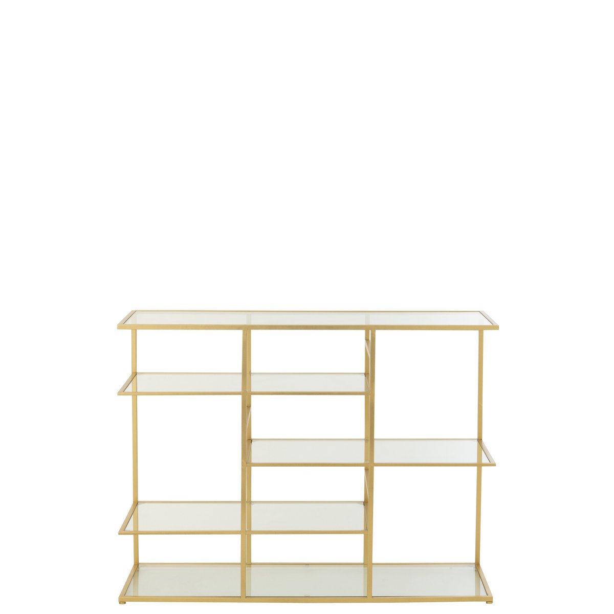 J-Line-Konsolen-Eisen/Glas Gold gefärbt