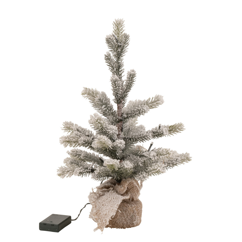 J-Line Weihnachtsbaum – Jute/Kunststoff – 50 cm – LED