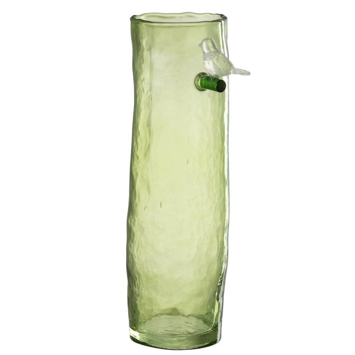 J-Line Vase Long Bird Glas Grün Groß