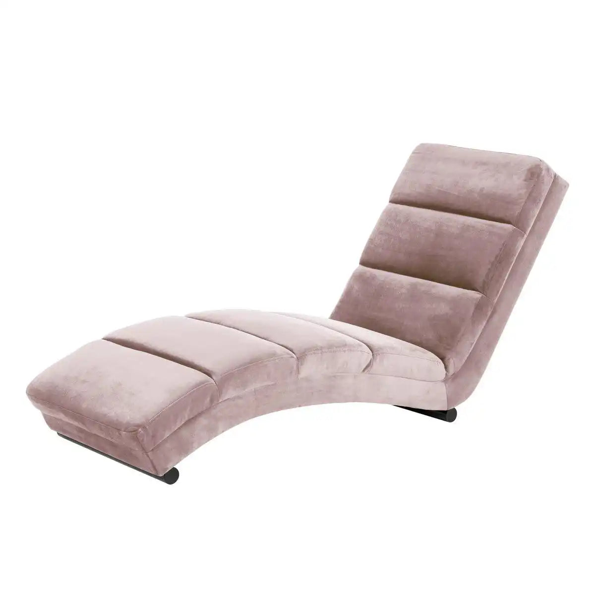 Chaiselongue rose Samt - HomeDesign Knaus