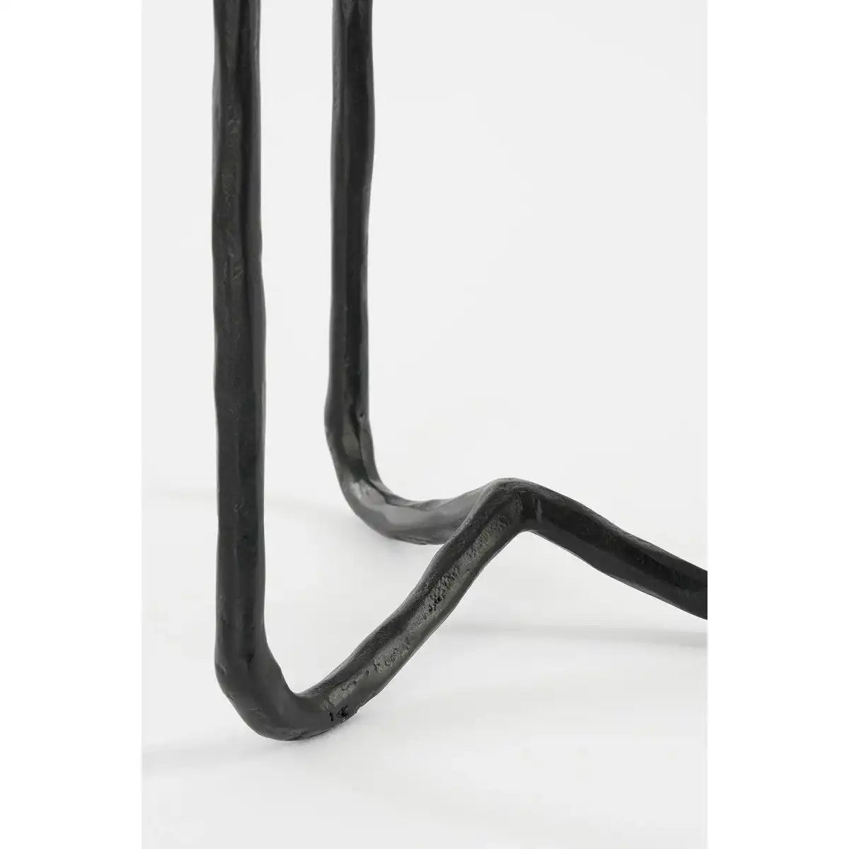 Christy Kerzenständer – L17 x B18 x H34 cm – Aluminium – Schwarz - HomeDesign Knaus