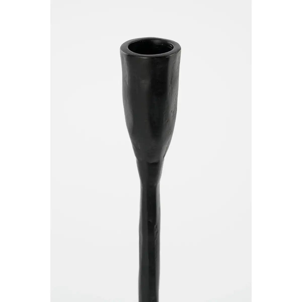 Christy Kerzenständer – L17 x B18 x H34 cm – Aluminium – Schwarz - HomeDesign Knaus