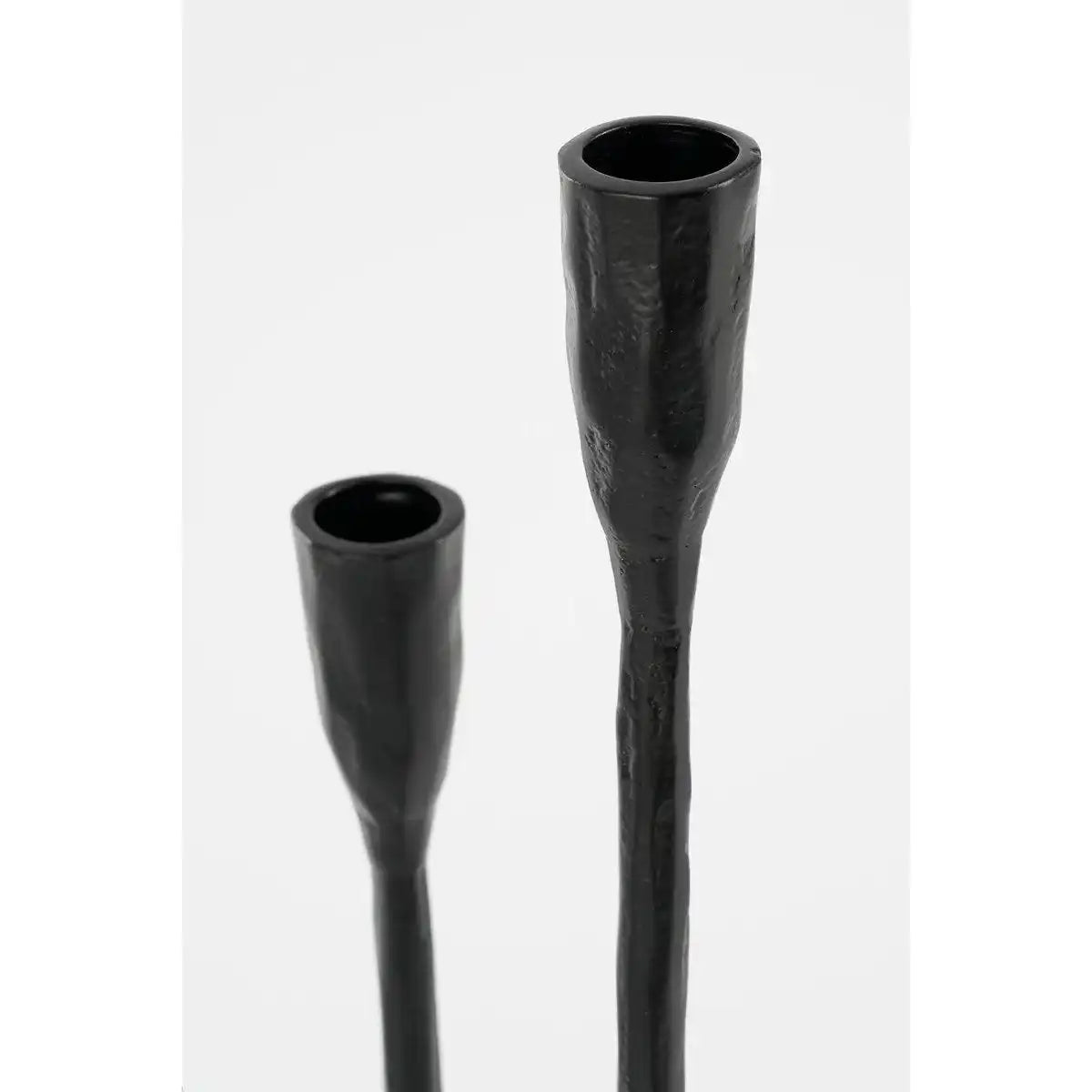 Christy Kerzenständer – L23 x B23 x H44 cm – Aluminium – Schwarz - HomeDesign Knaus