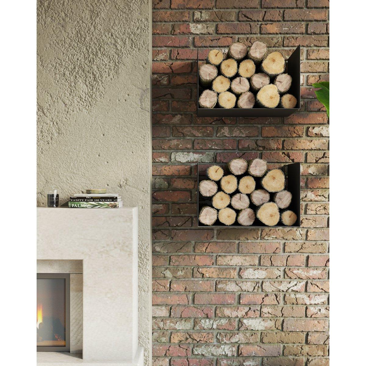 Gorillz Clark Wandregal - Schwarz - HomeDesign Knaus