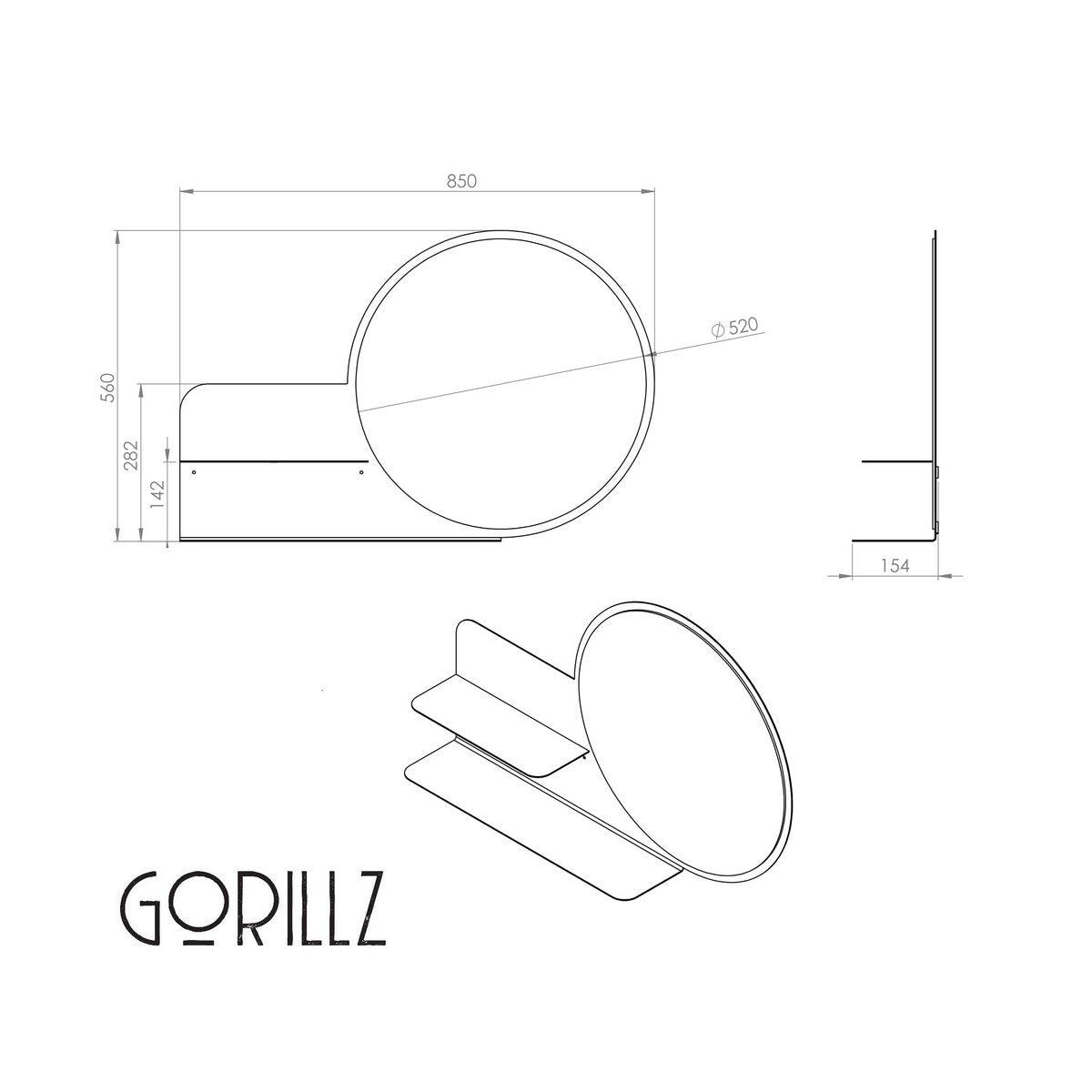 Gorillz Clever - Schwarz - HomeDesign Knaus