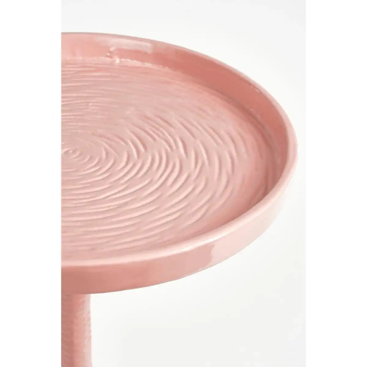 Colin Beistelltisch – H68 x Ø24 cm – Recyceltes Aluminium – 100 % FSC – Hellrosa - HomeDesign Knaus