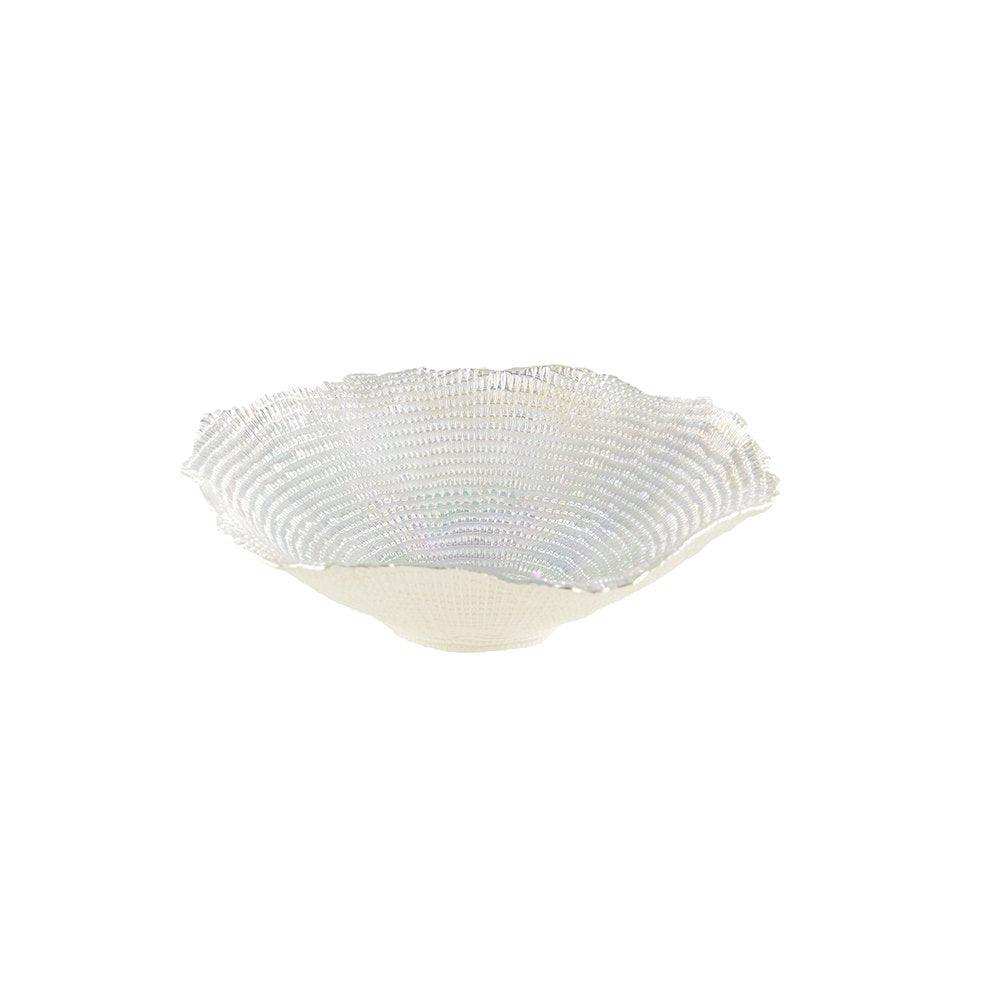 COROLLE-BECHER GLÄNZEND SILBER 23X23X6CM - HomeDesign Knaus