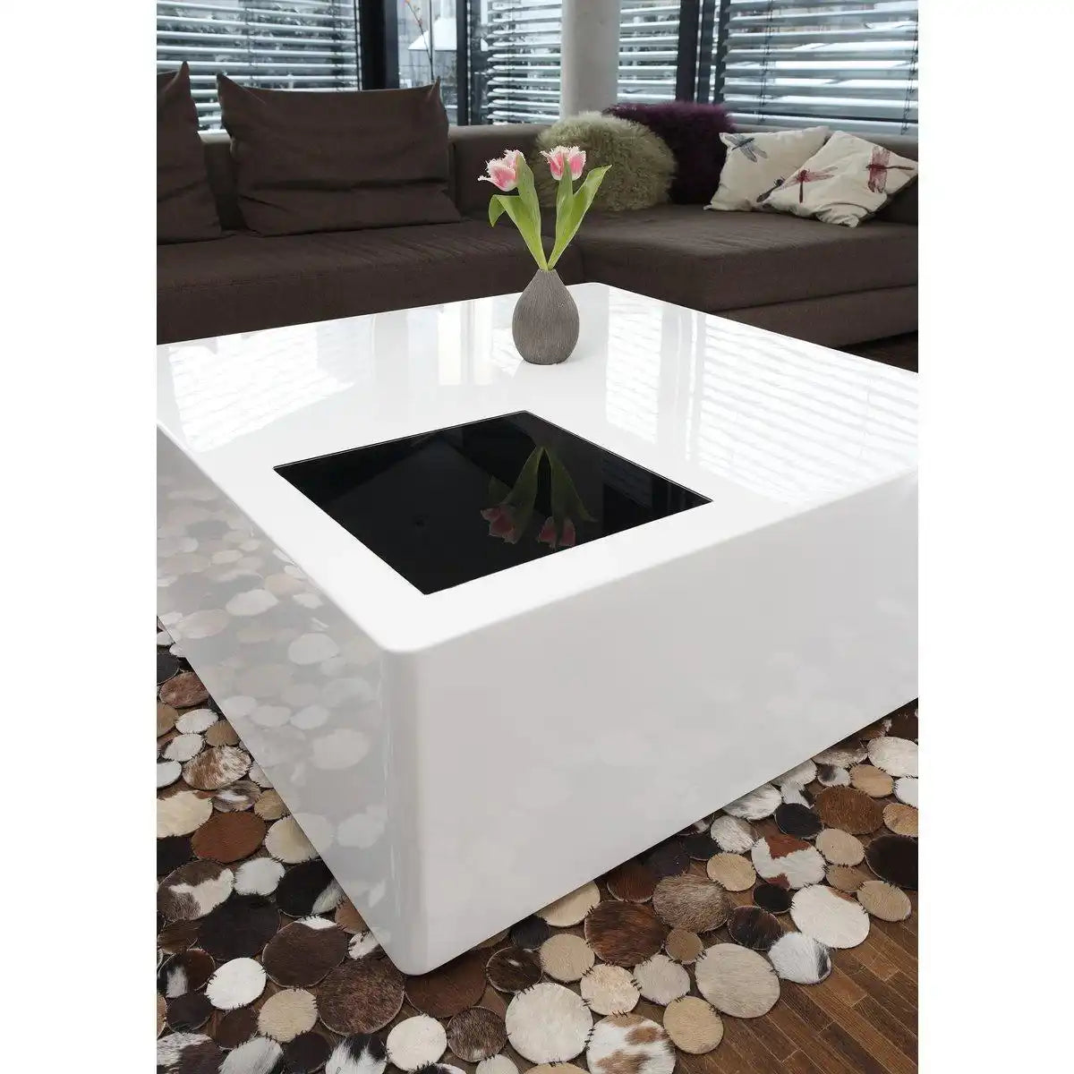 Couchtisch 100x100x45 cm weiß - HomeDesign Knaus